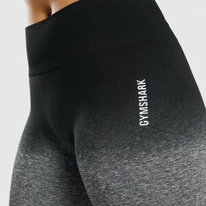 Gymshark Black and Gray Ombre Leggings